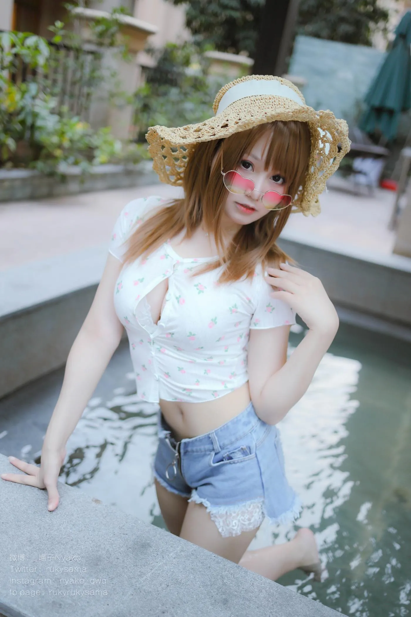 Nyako喵子 – NO.27 温泉蕾丝睡衣-温泉 [80P]插图